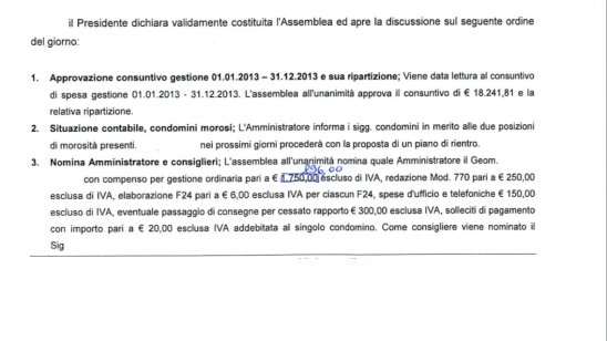 Modello lettera contestazione spese condominiali