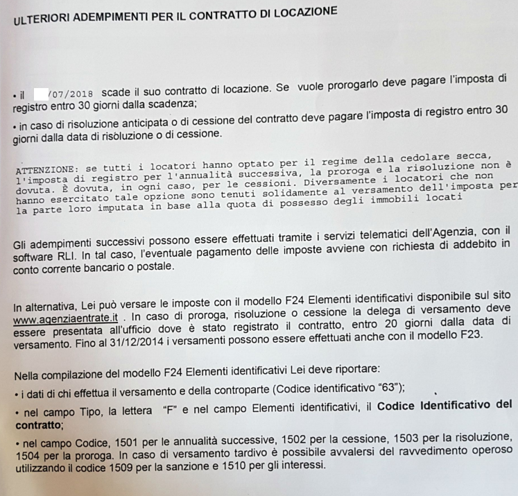 Lettera risoluzione contratto di agenzia