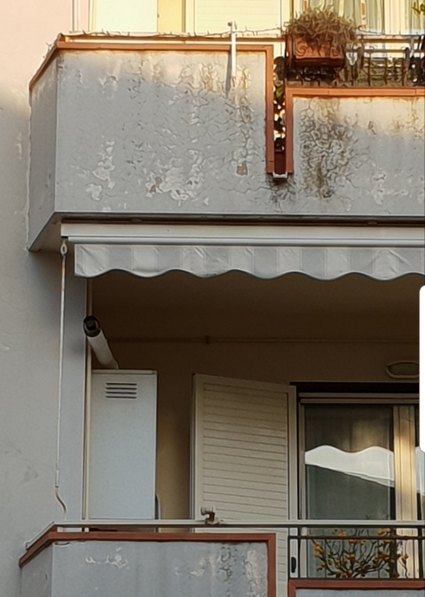 scarico caldaia in facciata
