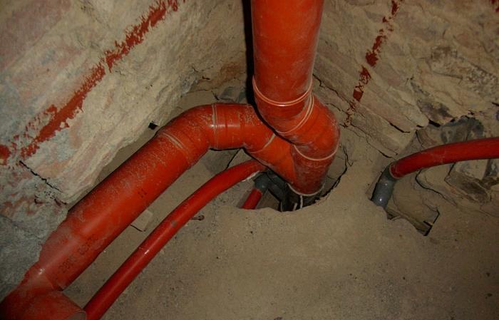 colonna scarico ostruita