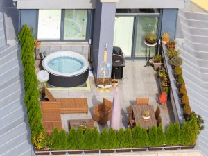 Mini piscine, spa e vasche a idromassaggio sul terrazzo. È possibile installarle senza fare danni?