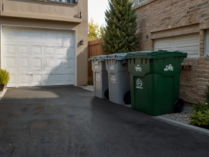 Cassonetti davanti al garage legittimi se l'accesso resta possibile e i contenitori sono spostabili