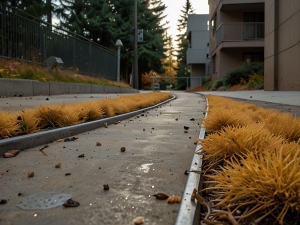 La caduta di foglie o aghi sulla rampa di accesso non costituisce illecito ma può incidere sulle spese di pulizia