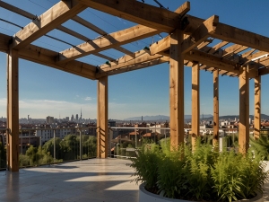La pergola bioclimatica sul terrazzo privato può essere una costruzione e bloccare la veduta